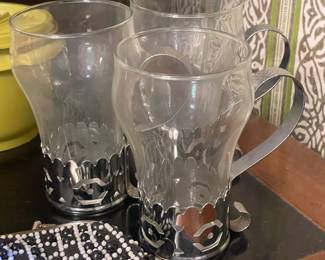 Handled Glass Mugs