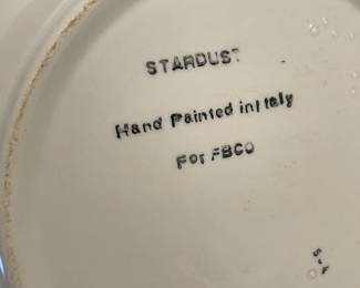 Vintage "Stardust" Mid-Century Modern Snowflake Patterned China Set (Italy)