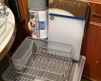 Brand New Dish Drying Rack & Shelf Liner