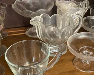 Assorted Crystal, Glassware, Clear Glass, Etc.