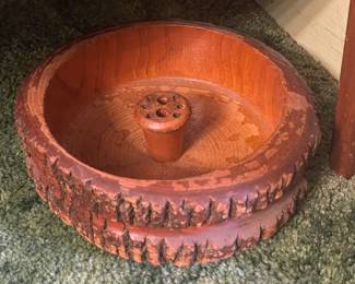 Wooden Nut Bowl