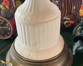 Vintage White Figural Table Lamp