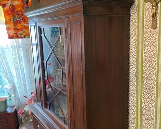 Dining Room China Cabinet W/ Glass Door