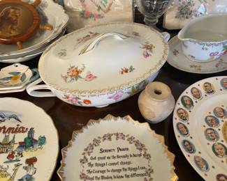 Assorted Souvenir Plates, China, Etc.