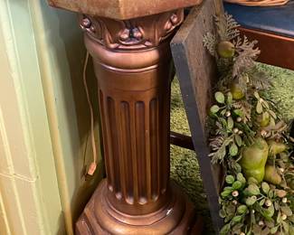 Gold Column Pedestal