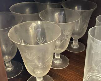 Assorted Crystal, Glassware, Clear Glass, Etc.