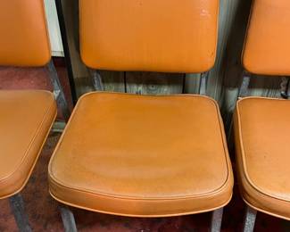 4 Steel Frame Office Chairs