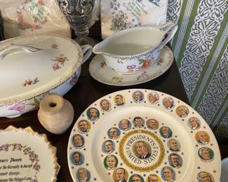 Assorted Souvenir Plates, China, Etc.