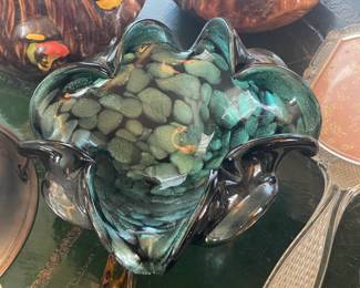 Art Glass Style Candy Bowl