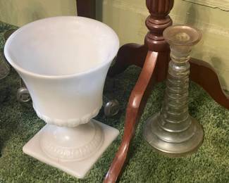 Milk Glass Planter