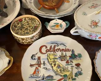 Assorted Souvenir Plates, China, Etc.