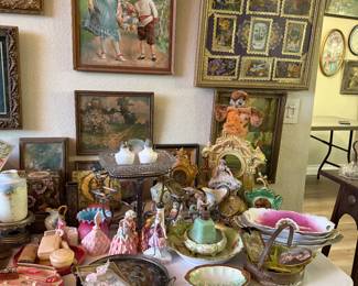 Prints, decor plates, clock frames, h/p dishes /Epegnes