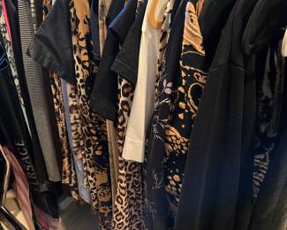 Lots of leopard print clothing