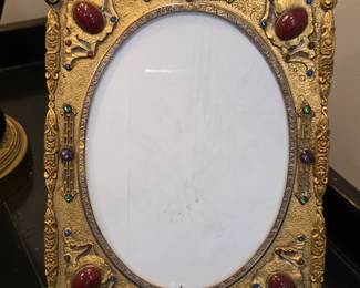 Jeweled Gilt picture frame