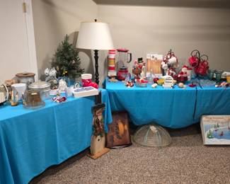 Christmas collectibles and decor