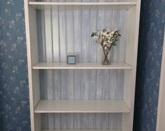 Custom white bookcase