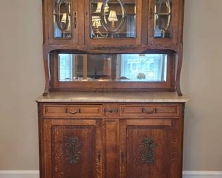 Antique Victorian Buffet Hutch