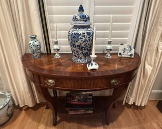 Blue and White