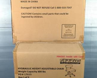 Adjustable Rolling Sewing Chair with Storage, New In Box