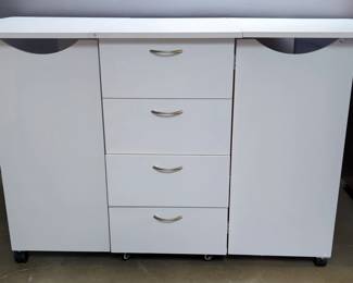 Kangaroo Cabinets Extension Sewing Table with Storage, 36" x 70" x 40"