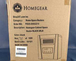 Homegear Cabinet Space Heater, New In Box