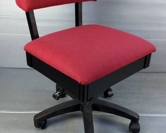 Adjustable Rolling Sewing Chair with Storage