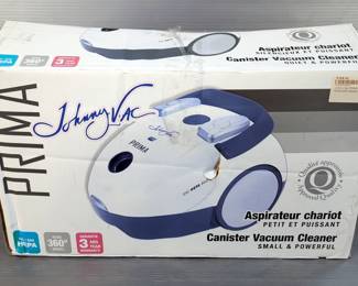 Johnny Vac PRIMA Canister Vacuum Cleaner Including Attachments, New In Box