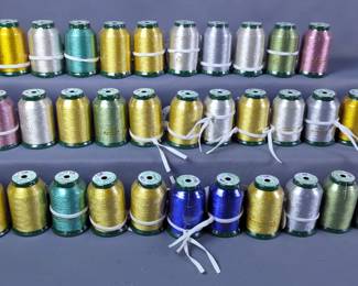 King Star Metallic Embroidery Thread, Approx. 30 Spools