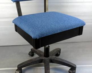 Adjustable Rolling Sewing Chair with Storage