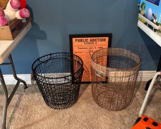 Cute large wire baskets