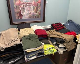 Lots of nice men’s clothing, some vintage pieces