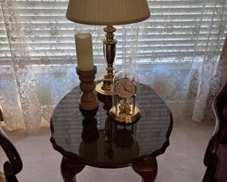 Cherrywood Queen Anne round end table