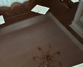 This is the top of the dining room table. It is literally flawless.