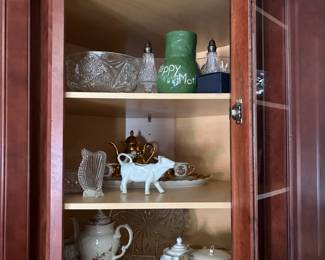 Vintage and antique glassware kitchen items