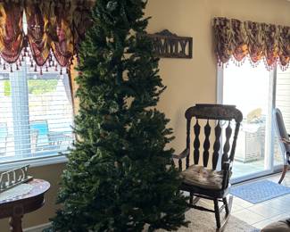 9 foot Christmas pre lit tree less than two years old 