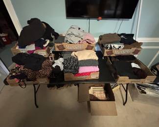 ladies t's, jammies, accessories, sweats, swimsuits and more!