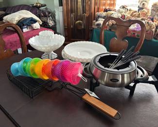 Vintage glassware, milk, glass