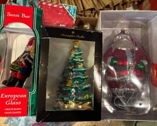  Christopher Radko  and other glass ornaments