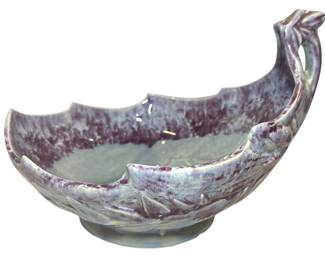 McCoy Purple Console Leaf Bowl