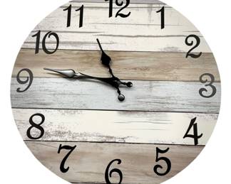 Rustic Round Clock