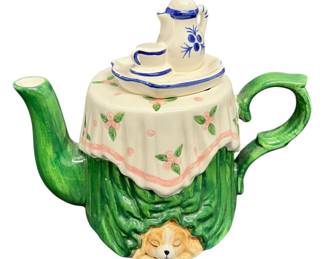 World Bazaar Inc Handpainted Mini Teapot