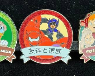 Disney ‘One Family’ Limited Release Trading Pins * Donald Duck & Goofy, Big Hero 6, Lost Boys