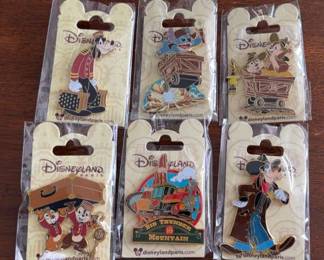 Disneyland Paris New Trading Pins * Big Thunder Mountain, Goofy, Stitch, Chip & Dale