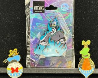 Disney Trading Pins * Lounge Fly Ornaments Donald Duck & Goofy * NEW Hades From Hercules