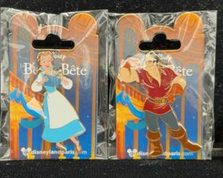 NEW trading Pins * Disneyland Paris Belle & Gaston * Hong Kong Disney Peter Pan/Wendy & Mrs. Potts