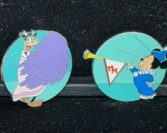 Disney Trading Pins * Mickey Mouse Club; Ranger Woodlore & Cheerleading Clarabell Cow