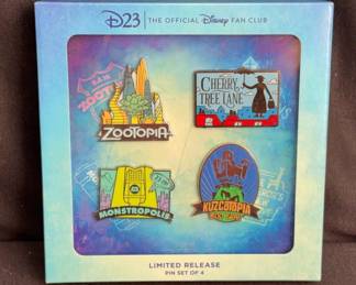 Disneyland NEW Trading Pins * Limited Release Monstropolis, Zootopia, Kuzcotopia, Cherry Tree Lane
