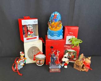 New Hallmark Boxed Disney Holiday Ornaments * Fantasia, Minnie, Mickey and More!