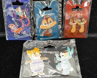 NEW Disneyland Paris Chip & Dale Trading Pins