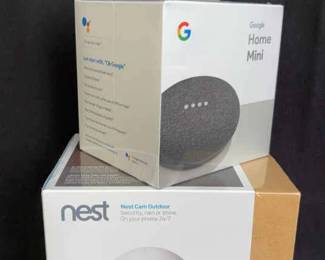 New in Boxes Google Home Mini * Nest Cam Outdoor
